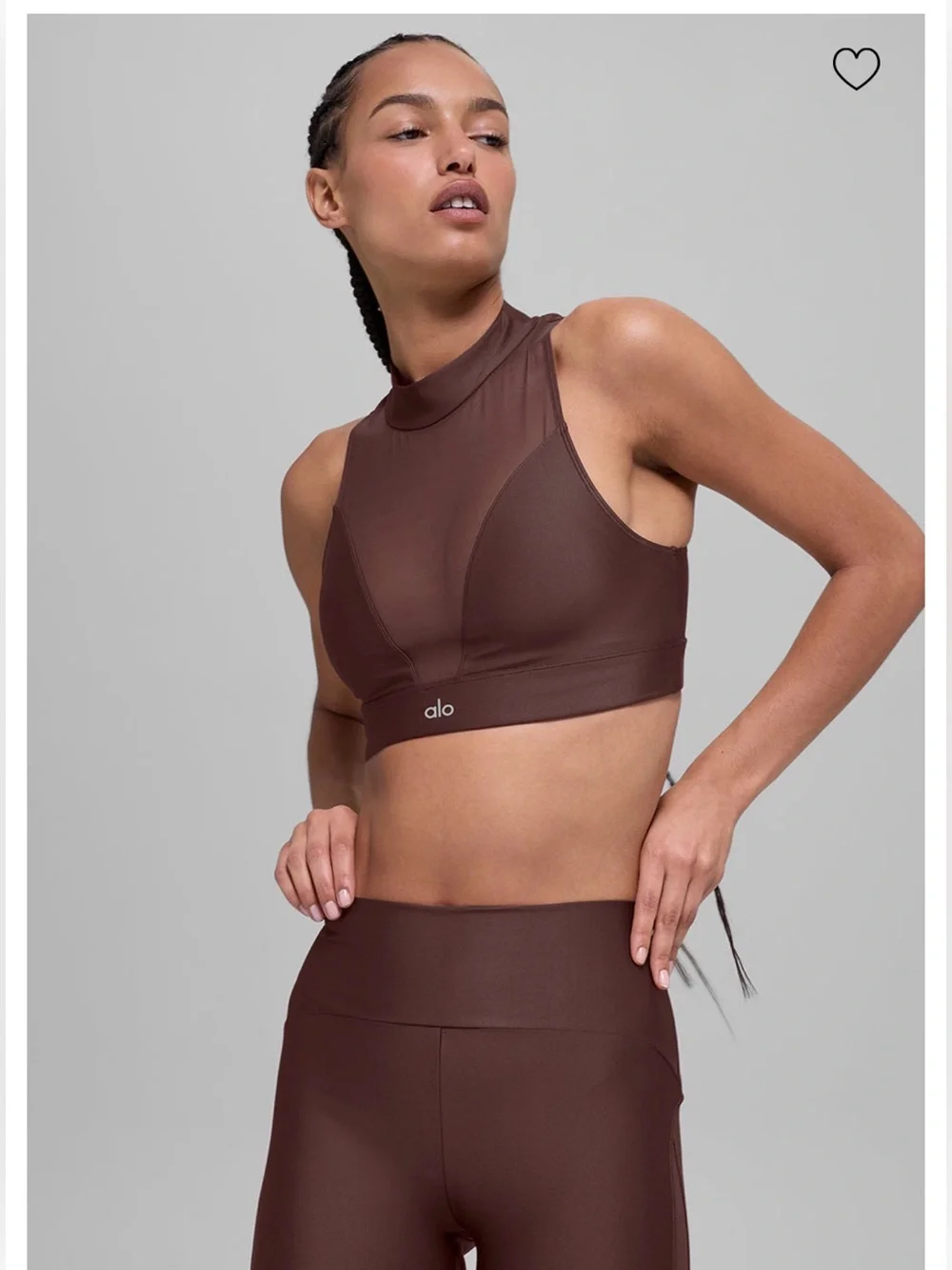 *NWT* ALO Infatuation Set in Brownstone | Top (S) & Leggings (XS) - Picture 7 of 13